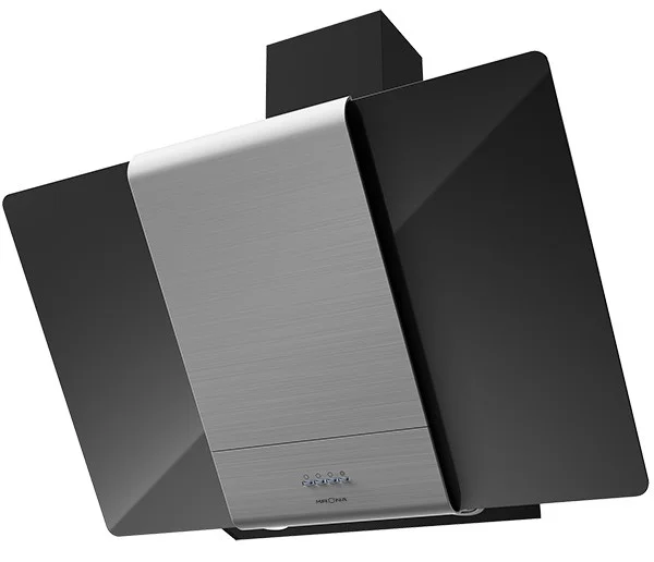 TALLI 600 inox/black glass 3P