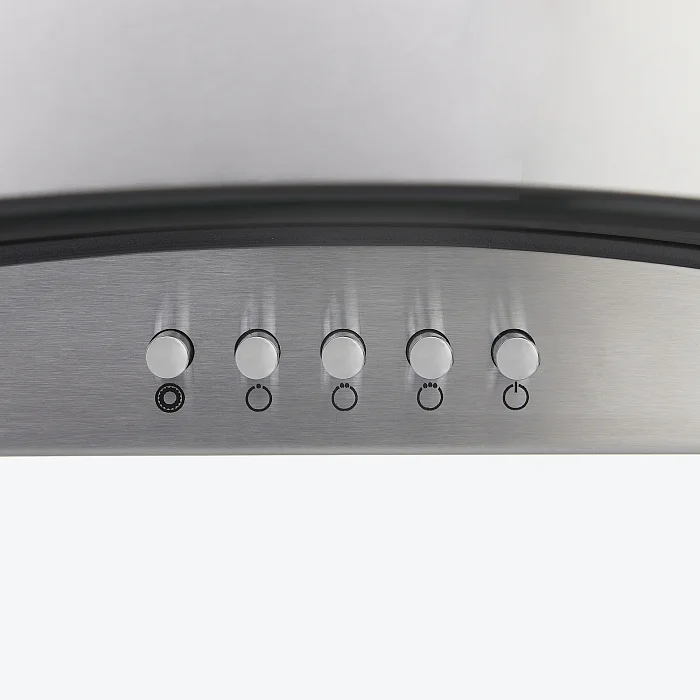 SABRINA 600 inox/glass push button