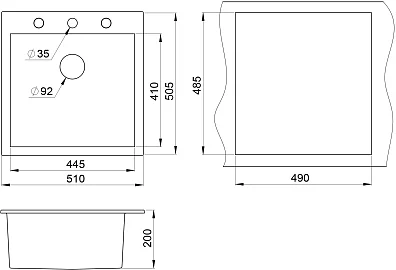 QUADRAT W510-520 1 GRAPHITE