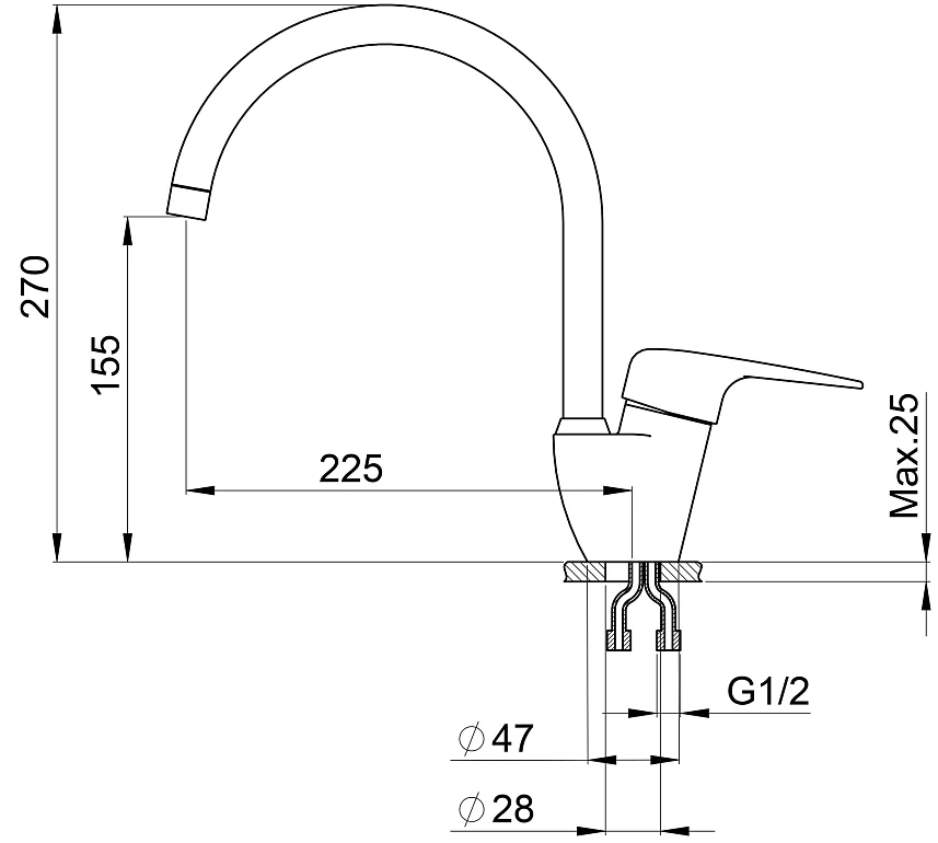 WASSER H270 1 GRAY