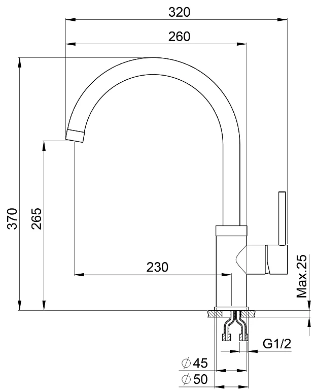 WASSER H265 1 GRAPHITE