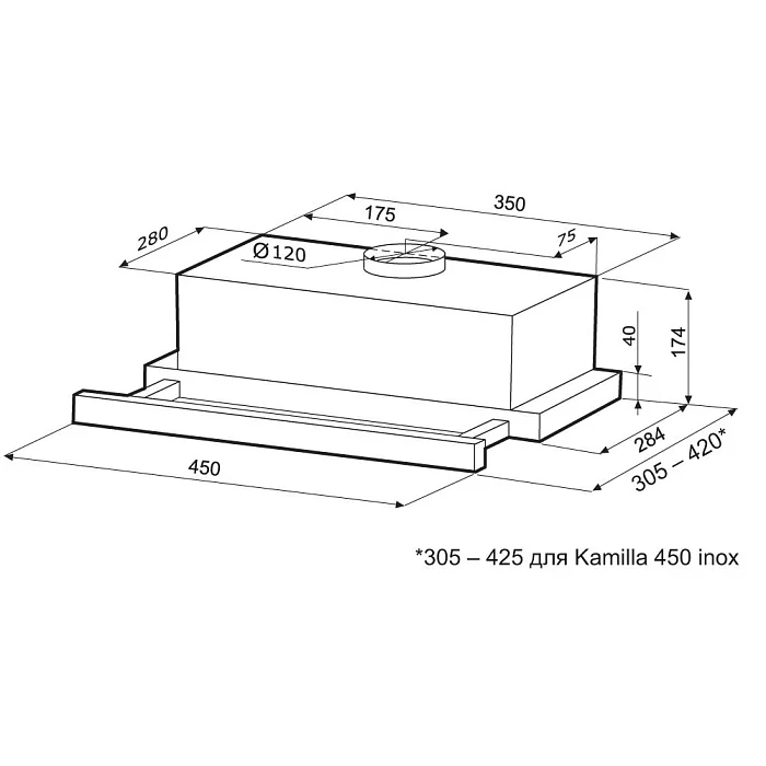 KAMILLA 450 BLACK