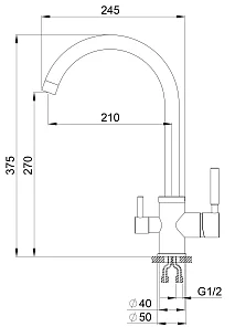 BRUNNEN H270 1 GRAY