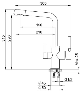 BRUNNEN H315 1 GRAPHITE