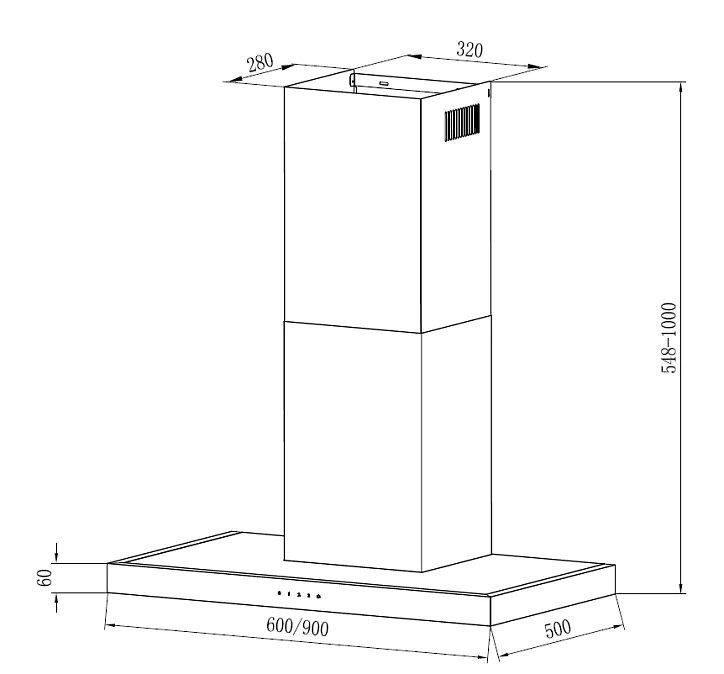 RUT 600 inox 3P-S